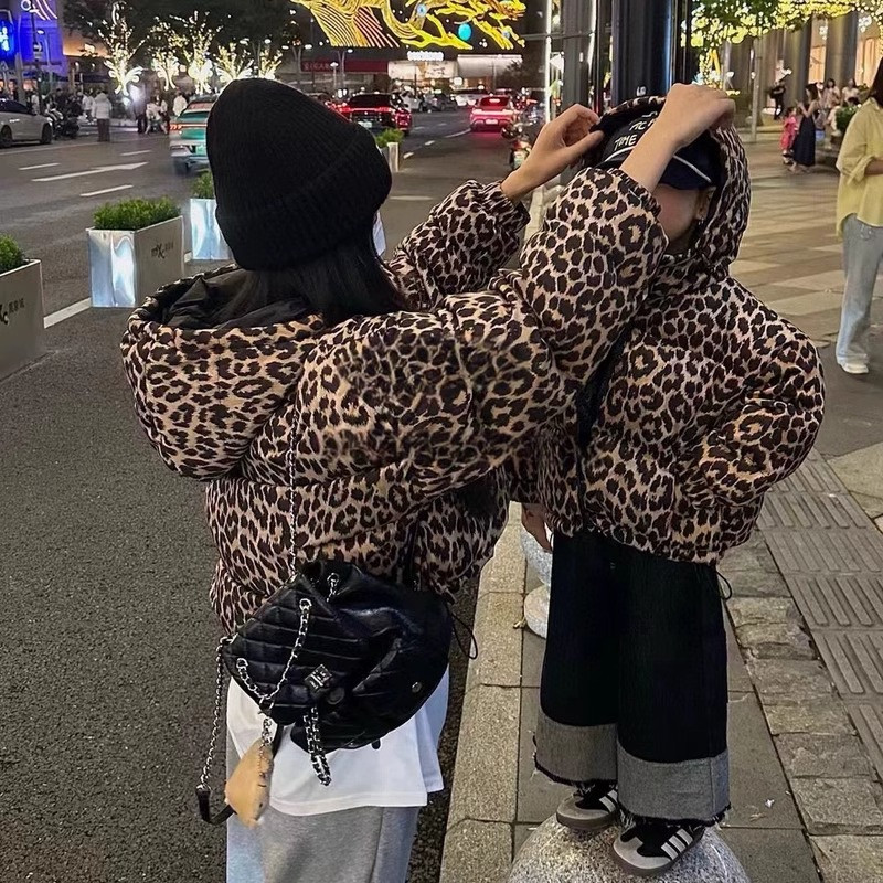 Winter Clothing Toddler - Boys Girls Reversible Leopard Cotton Jacket
