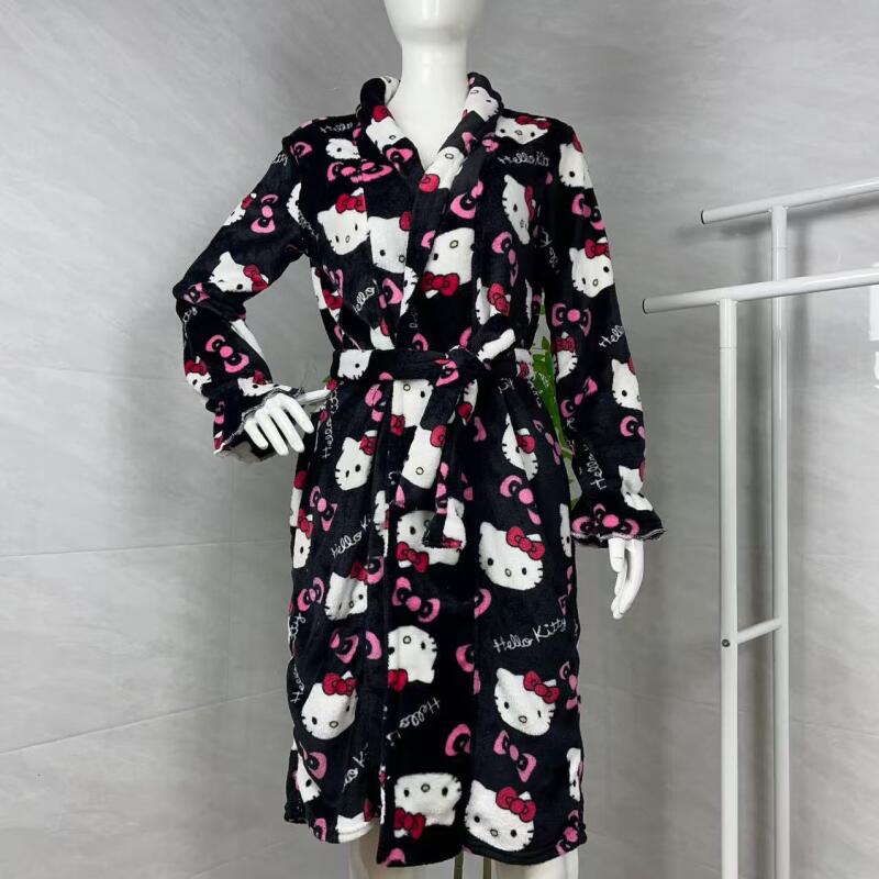 Winter Clothing Equipment - Nightgown Hello Kitty New Autumn Winter
