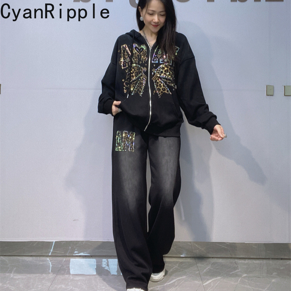 Winter Clothing Deals - Trendy Autumn Winter Women Hoodie Set
