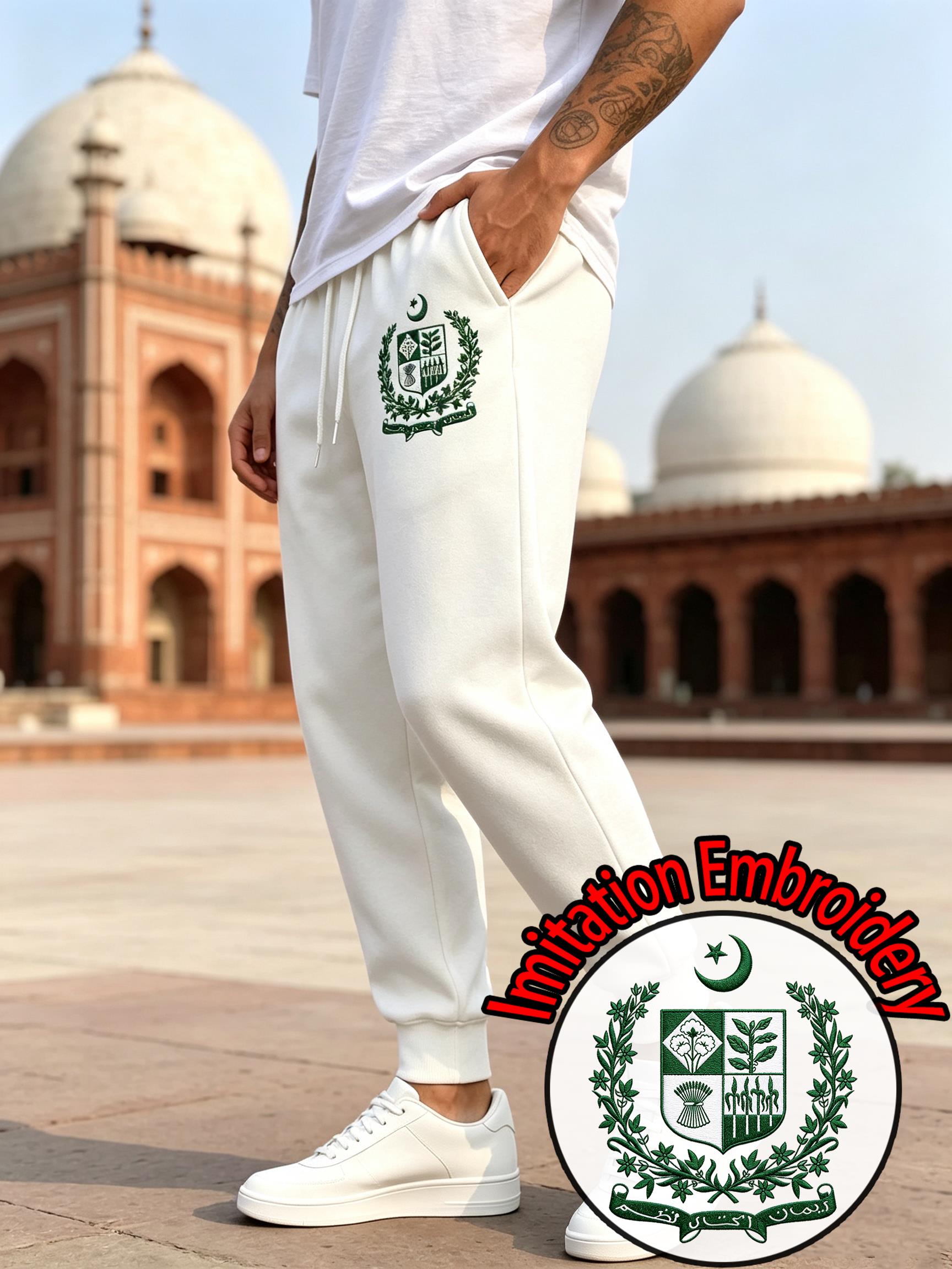 Winter Clothing Pakistan - Pakistan Imitation Embroidery Print Men'S Sweatpants
