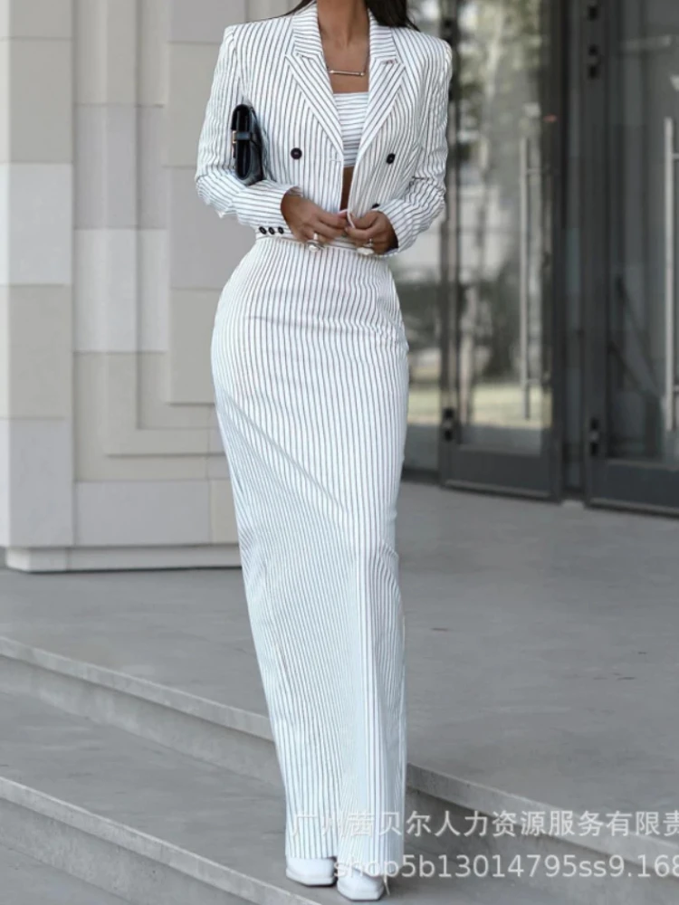 Striped Blazer Coat & Slit Ski - Winter Clothing Deals review and price