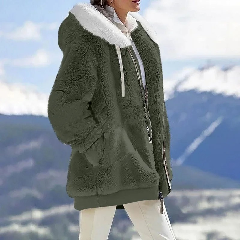 2025 Winter Warm Women Jackets - Fleece Hoodie Lined review and price