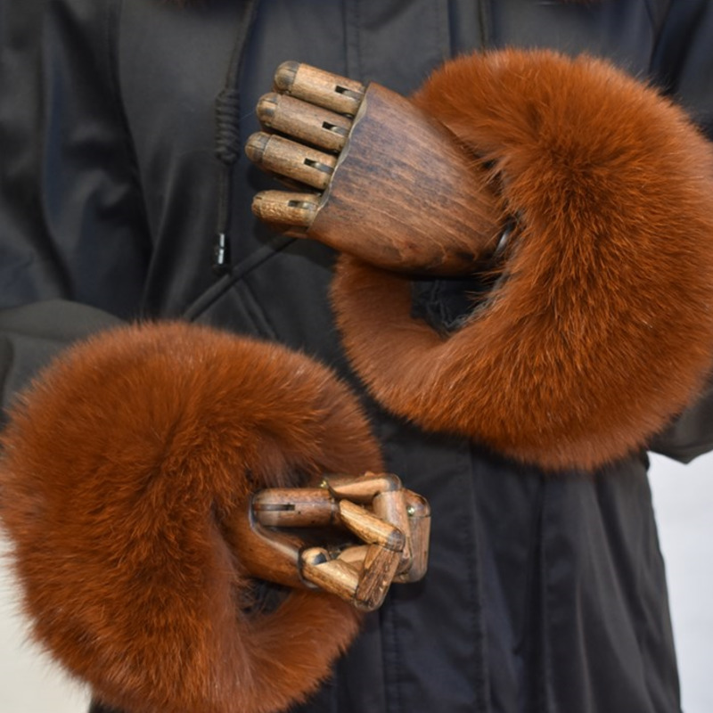 Fox Fur Cuffs For Women Whole  - Winter Clothing Deals review and price