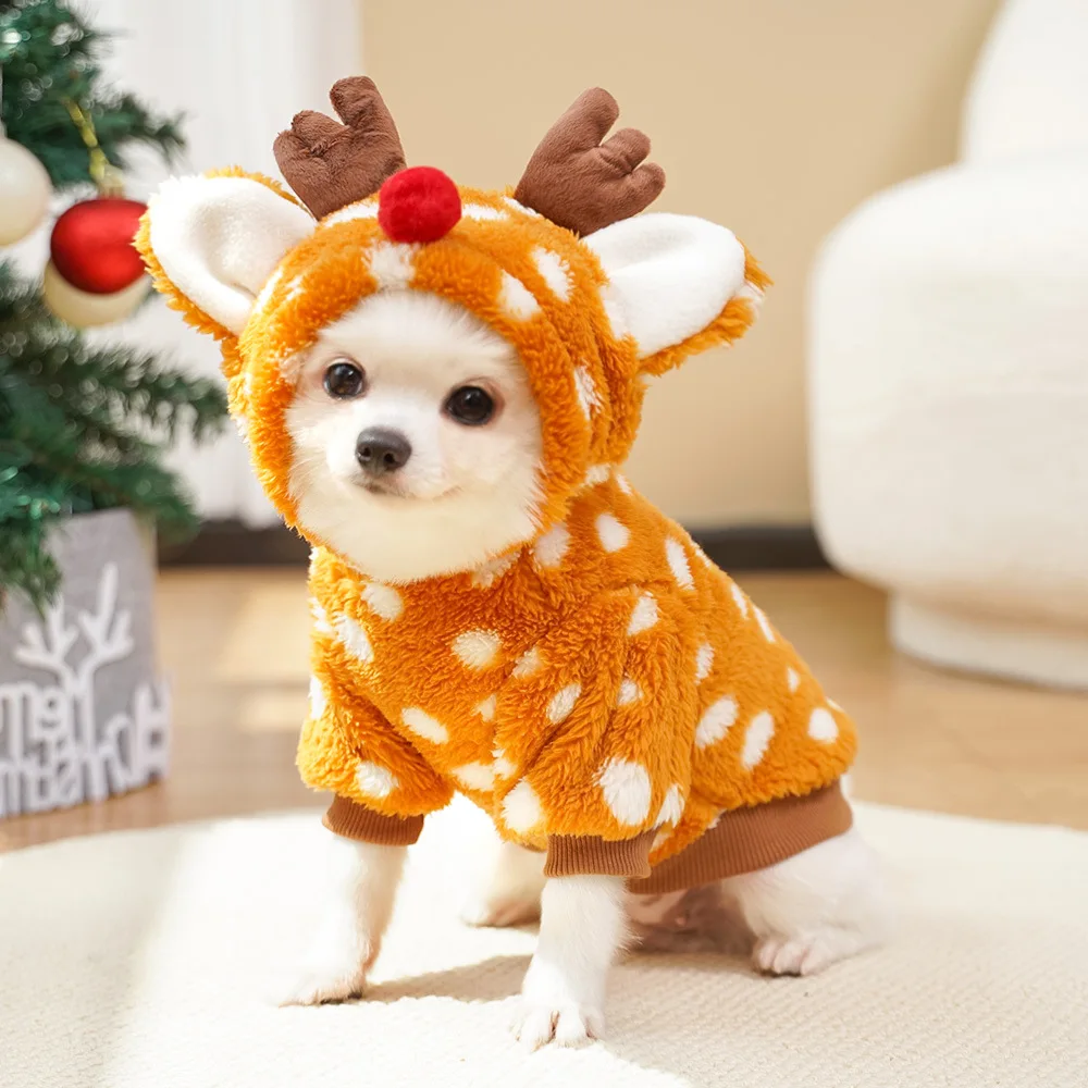 Cute Christmas Reindeer Pet Cl - Winter Clothing Must Haves review and price