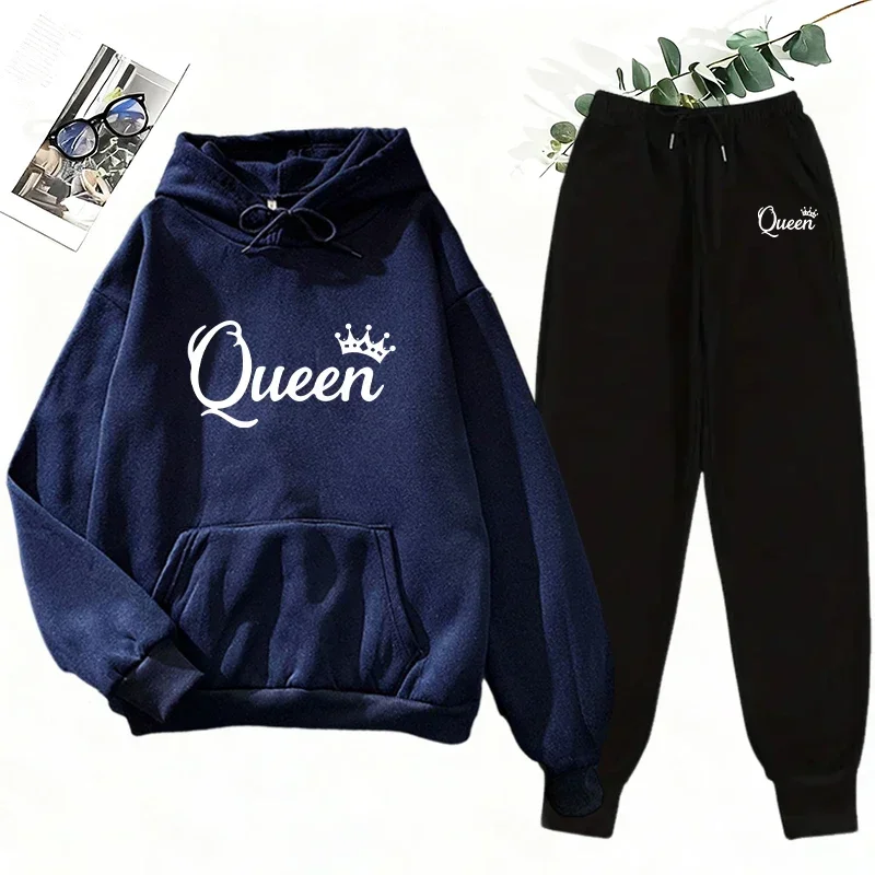 Women's 2 Piece Matching Set Q - Fleece Hoodie Lined review and price