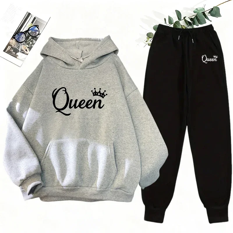 Women's 2 Piece Matching Set Q - Fleece Hoodie Lined review and price