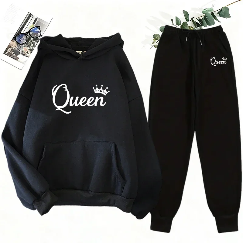 Women's 2 Piece Matching Set Q - Fleece Hoodie Lined review and price