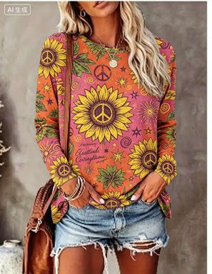 Women Long Sleeve T‑Shirt Hipp - Winter Clothing For Women review and price