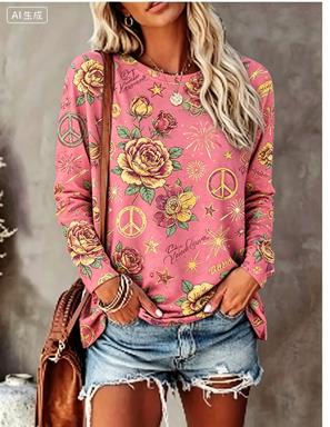 Women Long Sleeve T‑Shirt Hipp - Winter Clothing For Women review and price