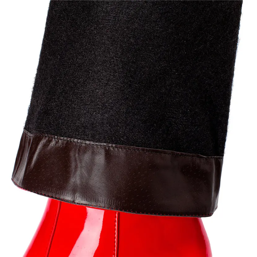 Red White Patent Leather Women - Winter Clothing For Women review and price