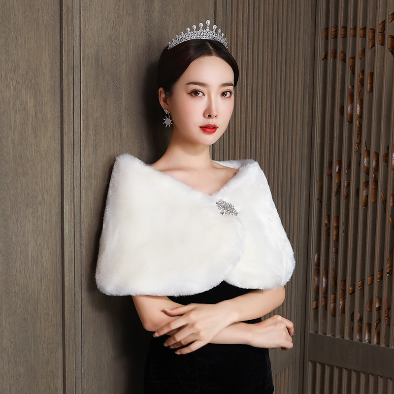 Women Bridal Shawl Wedding Cap - Winter Clothing Deals review and price
