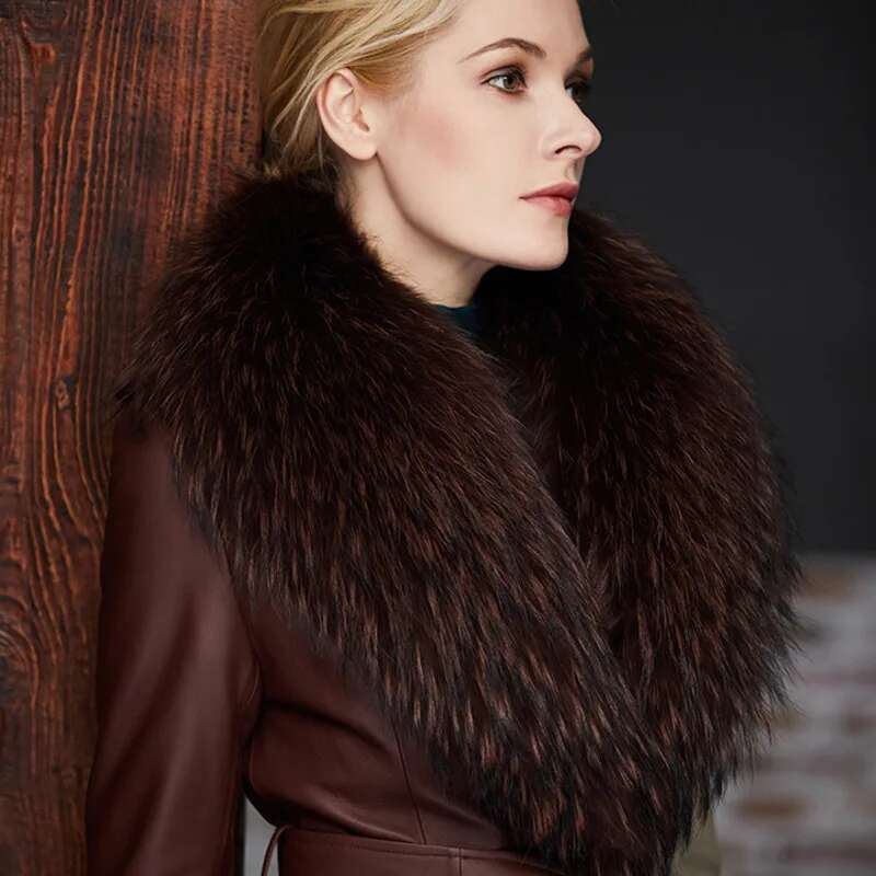Raccoon Fur Collar Female Wint - Winter Clothing Deals review and price