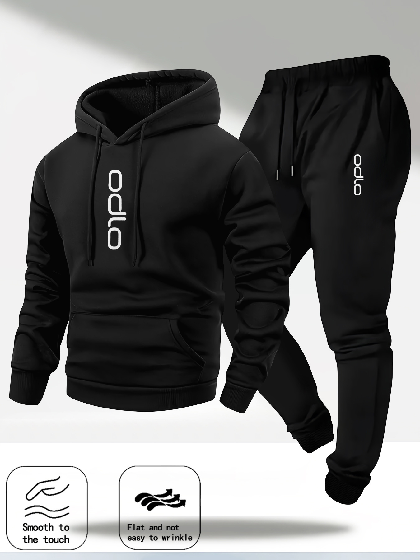 2026 Men Ring Print Tracksuit  - Fleece Hoodie Lined review and price
