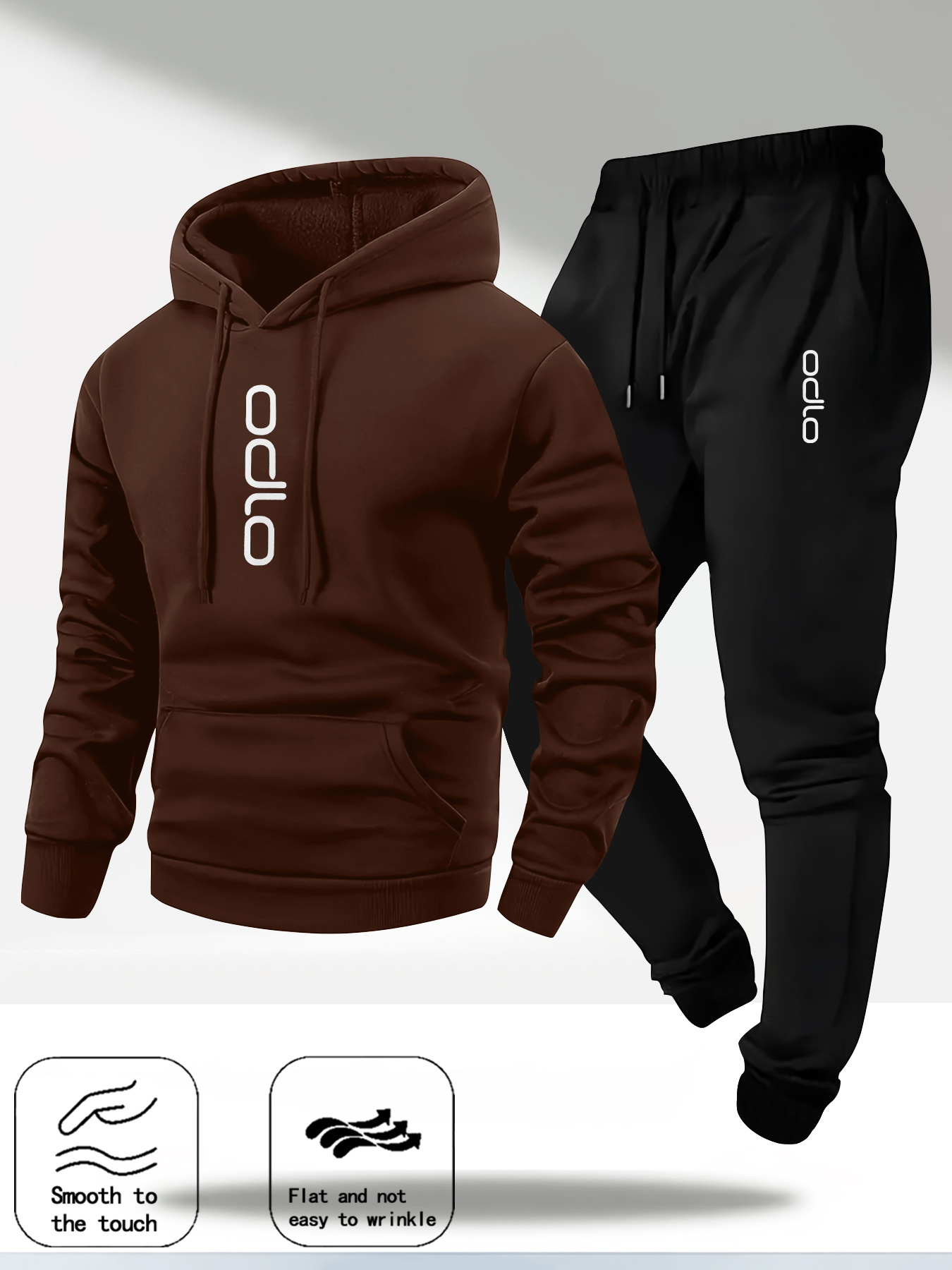 2026 Men Ring Print Tracksuit  - Fleece Hoodie Lined review and price