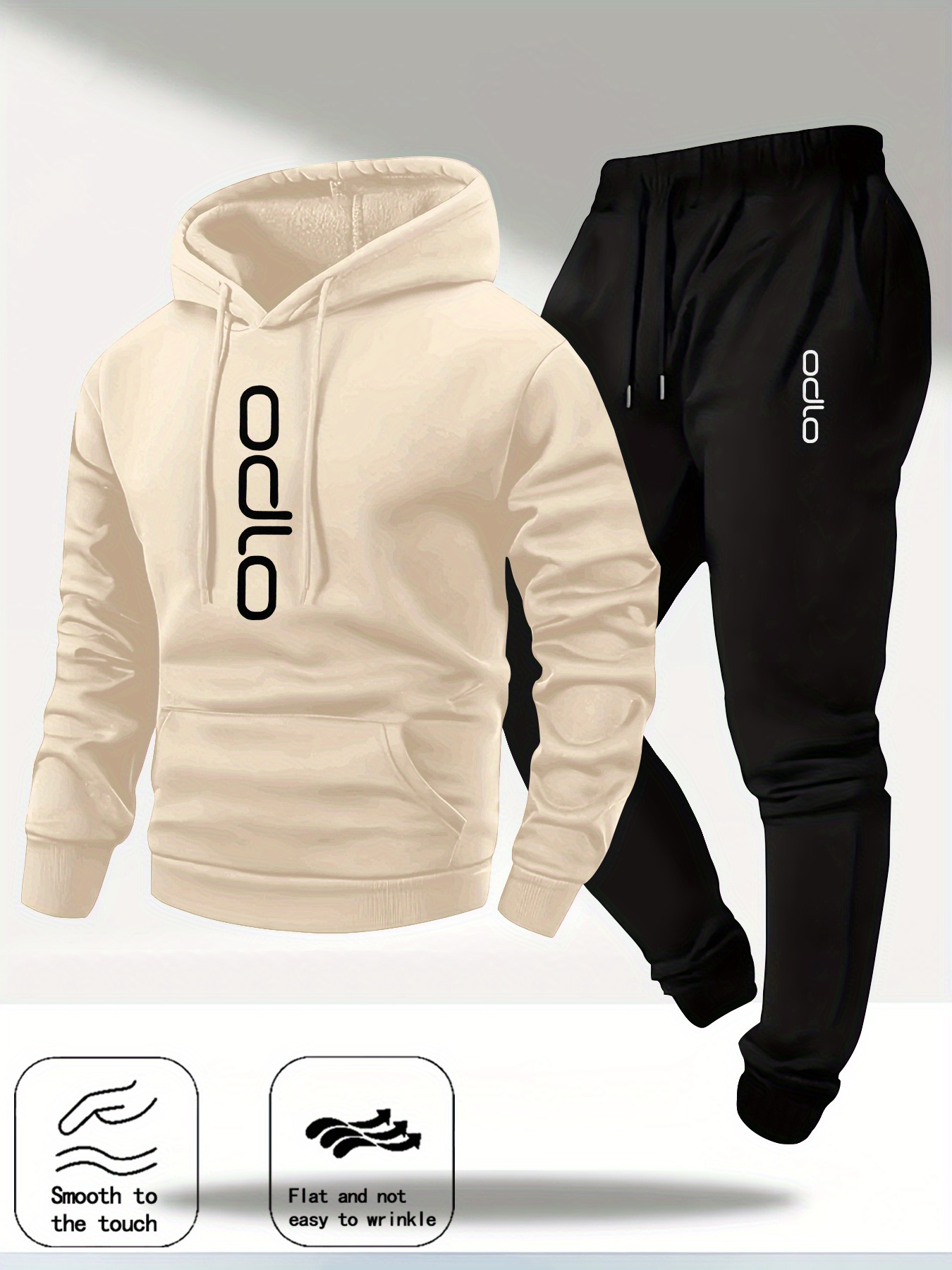 2026 Men Ring Print Tracksuit  - Fleece Hoodie Lined review and price