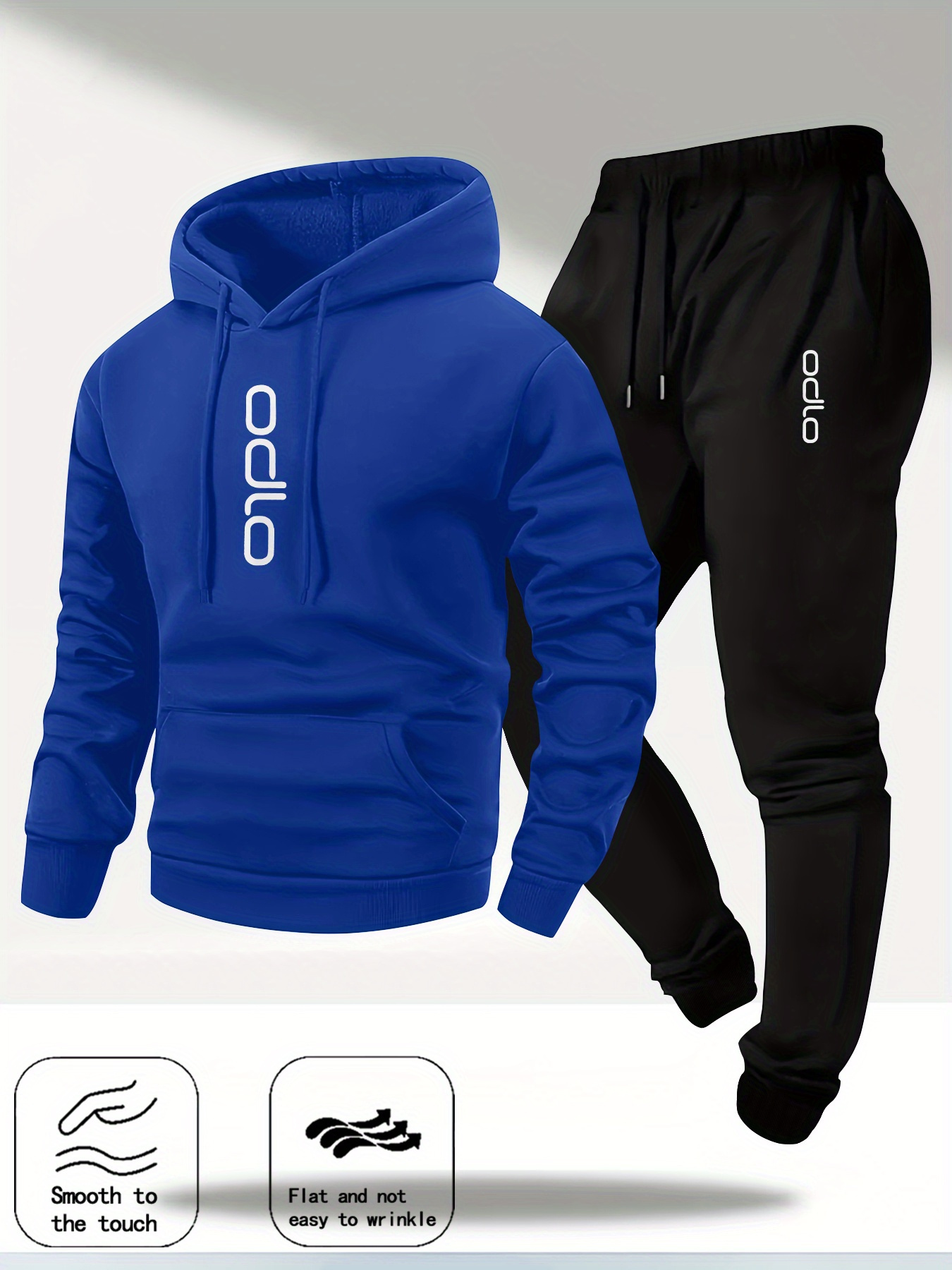 2026 Men Ring Print Tracksuit  - Fleece Hoodie Lined review and price